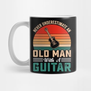 Never underestimate an old man with a saXOPHONE Mug